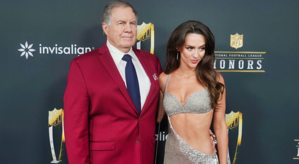 Bill Belichick with Jordon Hudson